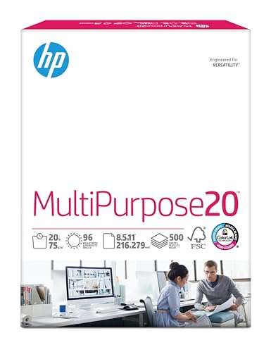 HP Printer Paper | 8.5 x 11 Paper | MultiPurpose 20 lb | 3 Ream Case - 1500 Sheets | 96 Bright | Made in USA - FSC Certified | 112530C 4