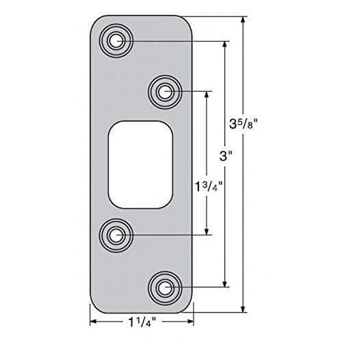 Kwikset 83223-690 Venetian Bronze Strike Plate Deadbolt Round Corner Strike 83223 2