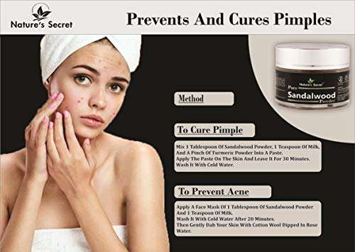 Nature's Secret Sandal Wood Powder with Glass Jar Packing, Brown, 30 g 4