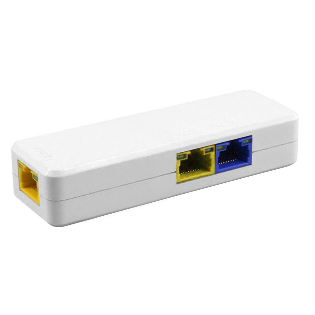 OHBET 2 Port PoE Extender 100Mbps, IEEE 802.3 af/at PoE Repeater, 1 PoE in 2 poe Out poe Splitter, Plug and Play, Wall Mount POE ethernet Repeater for Security Systems IP Camera (2 Port)