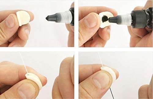 HOTWE Eyebrow Mapper with Strings, String/symetric brow drawing marking ruler, Microblading Line Marker Ruler Eyebrow Tattoo Measuring Tool With 10pcs Thread Lines for Eyebrow Mapper (Silver) 4