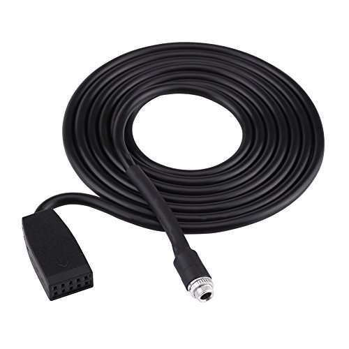 Keenso 3.5mm Female Aux Adapter Cable, Car Aux Female Jack Adapter Cable for E46 320i 320ci 320cic 323i 323ci 325i 325ci 325cic 328i 328ci 328cic 1