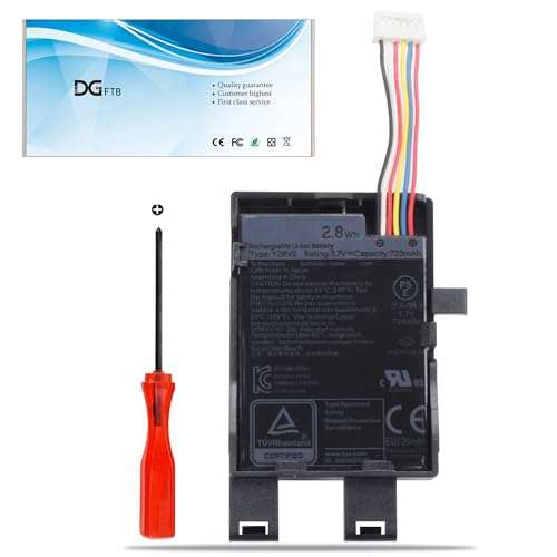 DGFTB Y2RV2 Laptop Battery Replacement for Dell TECRA H740P RAID, TECRA R740, TECRA H740P mini R640 R740 R840 R940 Series P5MJ9 JH35 5FMY4 96H67 NWJ48 3.7V 2.8Wh/720mAh 1