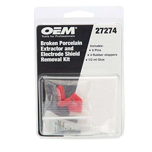 OEMTOOLS 27274 Broken Porcelain Extractor and Electrode Shield Removal Kit, Use with Ford Spark Plugs, Works 27273 Extracting Kit 2