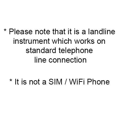 Alcatel T22 Black corded landline phone with flashing visual ringer indicator 2