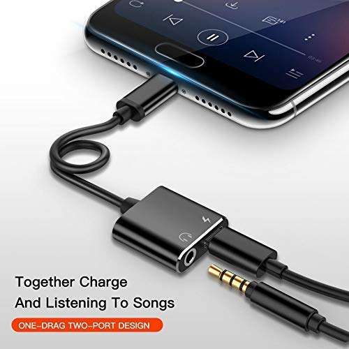 Type-C to 3.5 mm Aux Audio & USB Charging Splitter For Xiaomi Mi 11i / Xiaomi Mi 11i Original Audio Jack 2 in1 Adapter Music Headphone Splitter & Type C USB Charging Cable Converter Earphone Headphone Hands-Free Type-C to 3.5 mm Head Aux Audio USB Cable and Headphone (1A-AE - Multi) 4