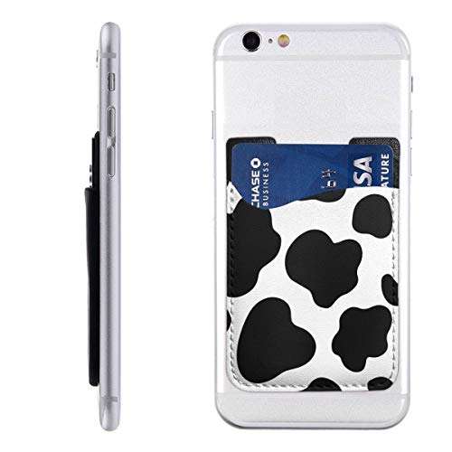Cows Print Phone Card Holder, Stick on ID Credit Card Wallet Phone Case Pouch Sleeve Pocket for iPhone, Android and All Smartphones 1