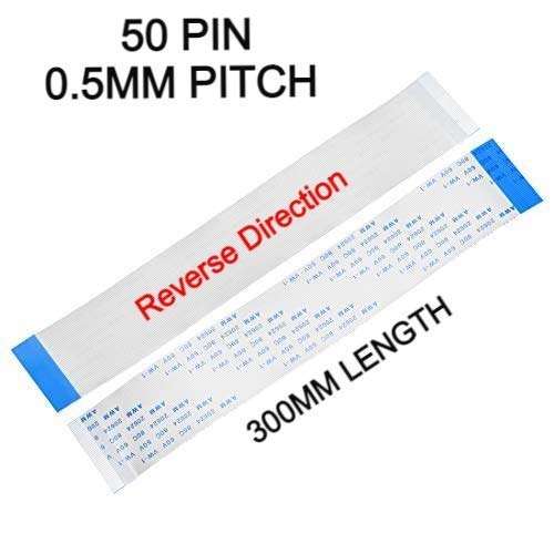 50 Pin 0.5mm Pitch 300MM Length flexible flat cable reverse direction Raspberry Pi Camera ffc cable (2-PCS) 2