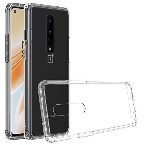 CoverON Slim TPU for OnePlus 8 Case T-Mobile, Flexible Soft Phone Cover - Clear 1