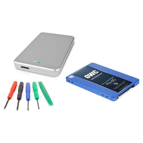 OWC 2.0TB SSD Drive Upgrade Kit: 2.0TB Mercury Extreme Pro 2.5" 6G SSD 7mm, Express 2.5" USB 3.0 Drive Enclosure, and 5 Piece Toolkit