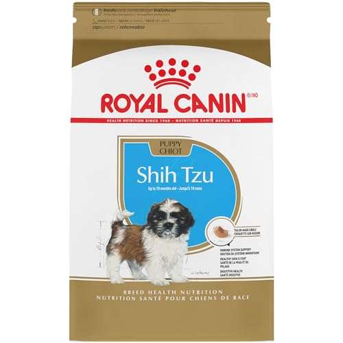Royal Canin Breed Health Nutrition Shih Tzu Puppy Dry Dog Food 2 5-Pound,Chicken flavour,Pack of 1