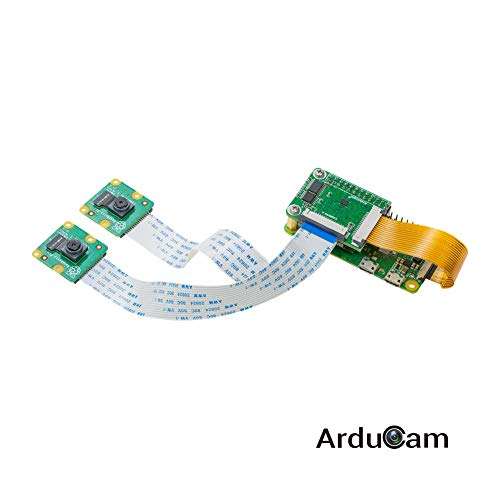 Arducam Multi Camera Adapter for RaspberryPi Camera Module 3, Doubleplexer Stereo Module V2 for Raspberry Pi Zero, Pi 3/3 b+, 4b, 5 5