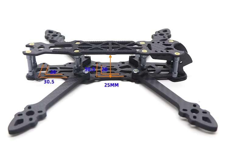 5 inch Carbon Fiber FPV Racing Drone Quad Quadcopter Frame with 5mm arm 2
