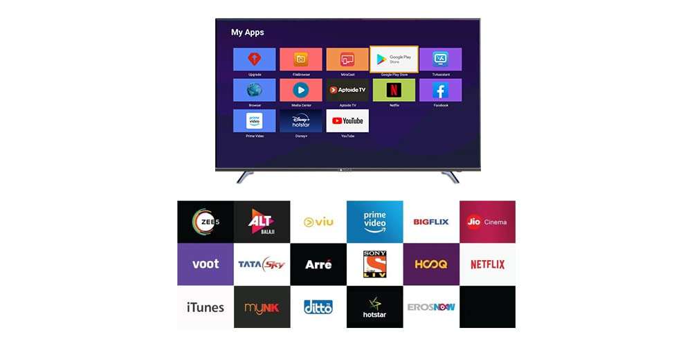 Cornea Bezelless 127 cm (50 inch) Ultra HD (4K) Smart Android LED TV, Black (2022 Model) (with No Cost EMI Offer on All Major Banks) 6