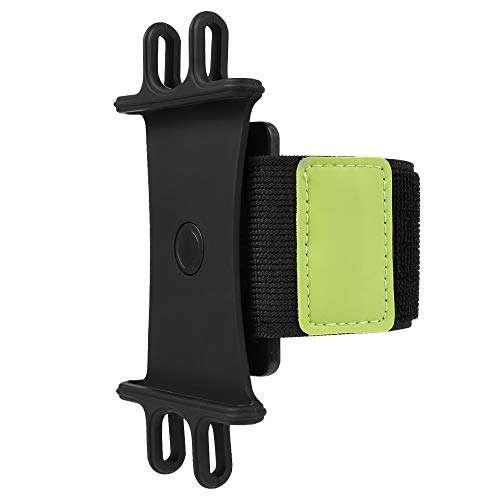 360°Rotatable Exercise Running Forearm Band Cell Phone Holder Case Wristband for iPhone 13, Samsung Galaxy S22 Plus S21 Fe S20 A53 5G A11 A22 A51 A52 Moto E Pixel 6 OnePlus 9 BLU View 2 (Green) 1