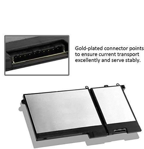 DELL 93FTF Laptop Battery Compatible with Dell Precision15 3520 3530 Dell Latitude12 5280 E5280 Latitude E5280 E5480 E5580 E5490 E5590 E5480 E5290 E5591E5491 Series D4CMT 4YFVG 83XPC 083XPC 11.4V 51Wh 3