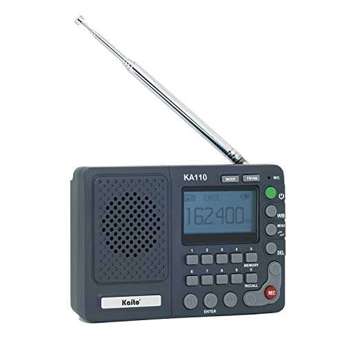 Kaito KA110 Compact Digital AM/FM NOAA Weather Radio and MP3 Player with Micro-SD Card Reader 1