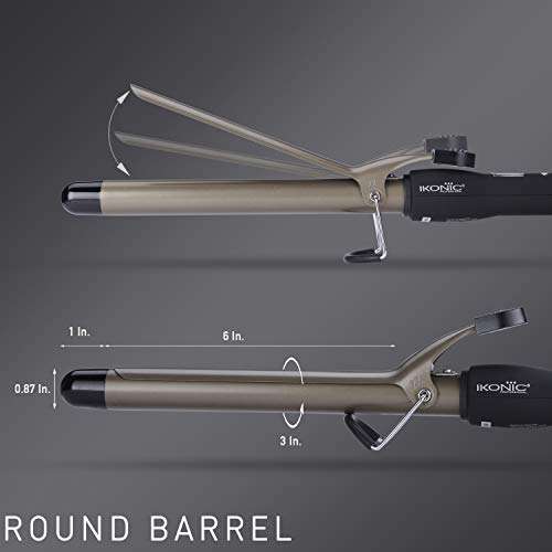 IKONIC CURLING TONG- 22MM ( BLACK & GOLDEN ) 3