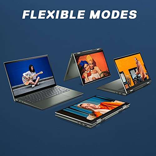 Dell Inspiron 7415 35.56 Cm (14 Inches) Fhd Touch Display 2In1 Laptop (AMD R7 5700U/16Gb/512Gb Ssd/Integrated Graphics/Windows 10 + Mso/Backlit Kb + Fpr + Active Pen) D560472Win9P 5