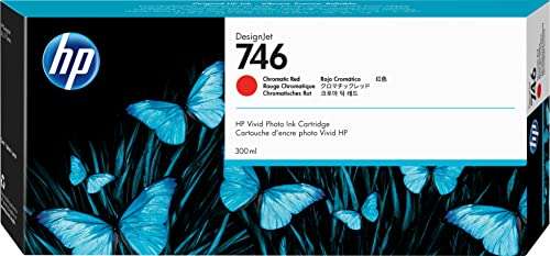 HP 746 Chromatic Red 300-ml Genuine Ink Cartridge (P2V81A) for DesignJet Z6 & Z9+ Large Format Printers 2