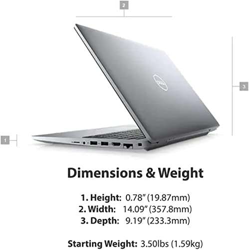 DELL Latitude 5520 Business Laptop, 15.6" FHD Display, Intel Core i5-1145G7 vPRO, 32GB DDR4 RAM, 1TB SSD, IR Camera, HDMI, Backlit Keyboard, Wi-Fi 6, RJ-45, Thunderbolt 4, Windows 11 Pro 5