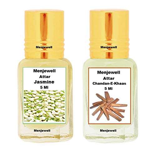 Menjewell Chandan-E-Khaas, Jasmine Attar, 5 Ml (Pack Of 2), 50 g 1