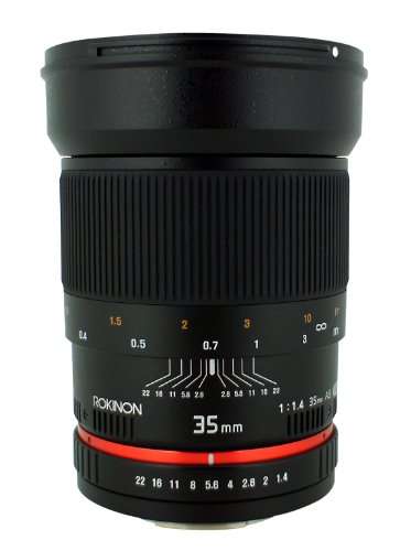 Rokinon 35mm f/1.4 Lens for Canon Cameras