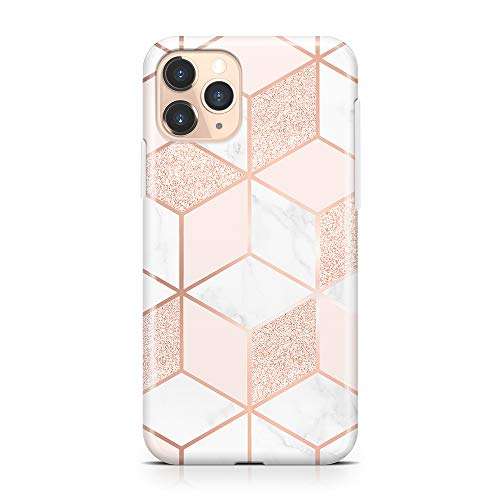 uCOLOR Case Compatible with iPhone 11 Pro 5.8 inch Rose Gold Glitter Pink White Marble Marble Protective Case Slim Soft TPU Silicone Shockproof Cover Compatible iPhone 11 Pro 2019 1