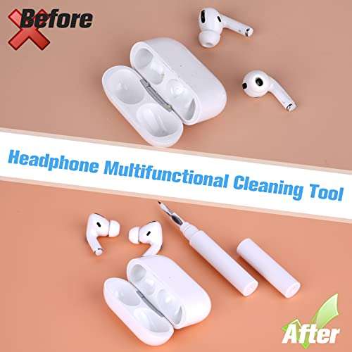 SELIDODO Bluetooth Earbuds Cleaning Tool 2 Pack, airpods pro Cleaning Kit, Headphone Cleaning Pen, Portable 3 in 1 Multi-Function, Cleaning Headphone Case Tools 4