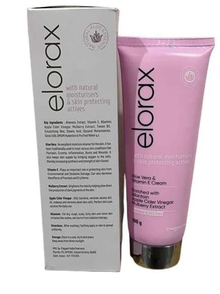 DermaShoap Elorax Skin Protection Moisturizing Cream: Nourishing Blend with Vitamin E, Aloe Vera, and Mulberry Extract - 100g For Radiant Skin For Unisex 1