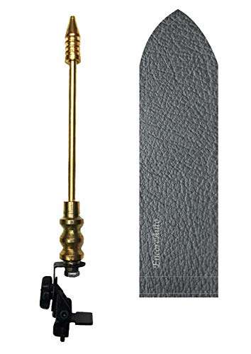 EncoreAuto Golden Car Light Flag Rod with Universal Bracket and Cover (Grey) for All Car Models/Judgement Rod/Corner Rod 1