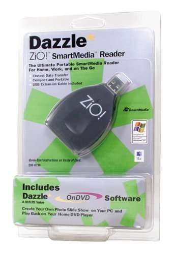 Dazzle ZiO USB SmartMedia Reader with Dazzle On DVD Software