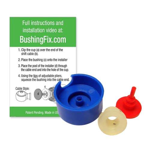 BushingFix UP1Kit Transmission Shift Bushing Repair Kit, Fits Ford, Chevy, Buick and More, Automatic Transmission Shift Cable Replacement 1