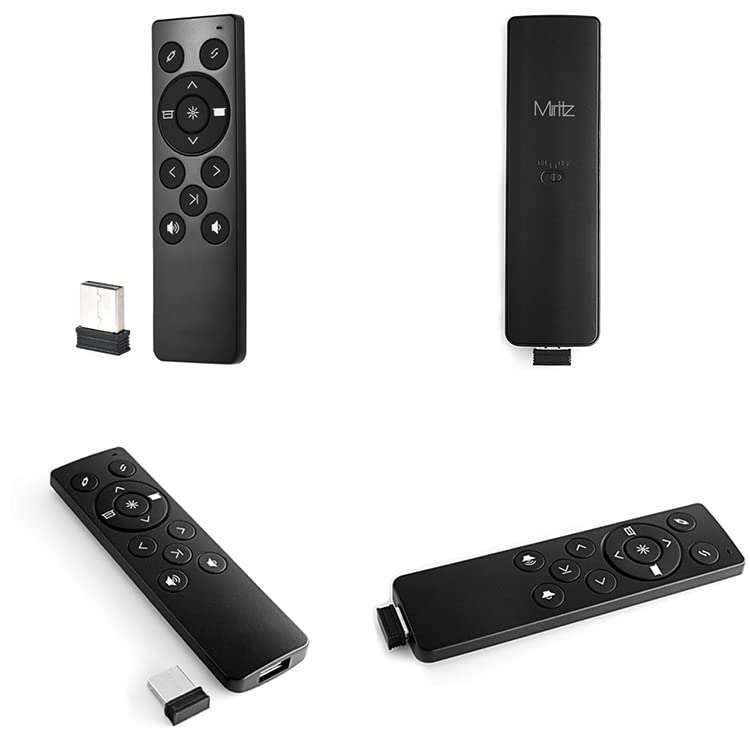 Miritz 2.4GHz Wireless Presenter, USB Control PowerPoint PPT, Remote Control Clicker for Multi Media Devices, Projector, PC, Television,Tablet ect 3