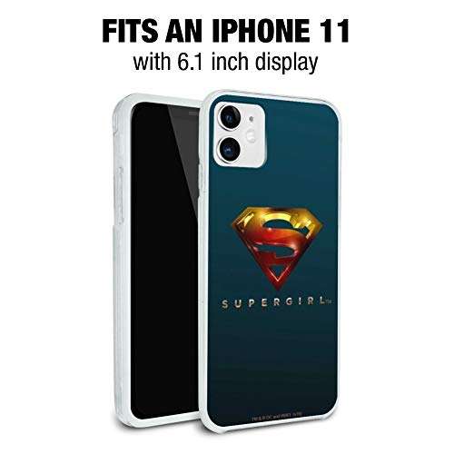 Supergirl TV Series Logo Protective Slim Fit Hybrid Rubber Bumper Case Fits Apple iPhone 8, 8 Plus, X, 11, 11 Pro,11 Pro Max 6