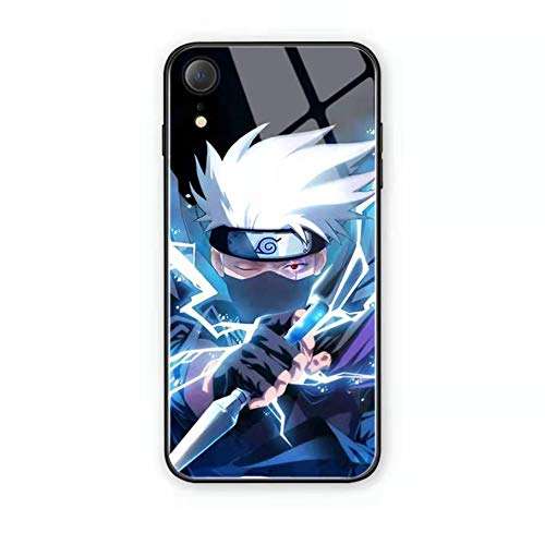 Ninja K Call Led Flash Luminescent Glass case Compatible for iPhone XR, Anime Anti-Scratch Mobile Phone Glass Cover (Ninja K, iPhone XR) 1