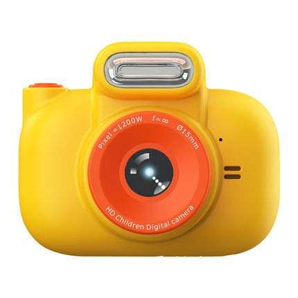 WOGQX Kids Camera Gifts Mini Rechargeable Creative DIY Children HD Digital Selfie Camera for 3-10 Year Old Kids 2.0" LCD Screen with 16GB SD Card,Yellow 1