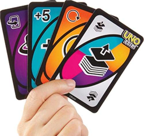 Mattel Games UNO FLIP! Card Game with Color Blind Accessible Deck for Kids, Adults & Family Night, 2 to 10 Players 5