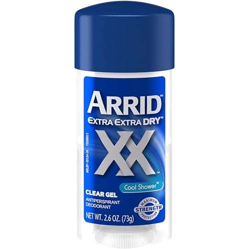 Arrid Extra Extra Dry Clear Gel Antiperspirant and Deodorant, Cool Shower 2.6 Oz (Pack of 3) 1