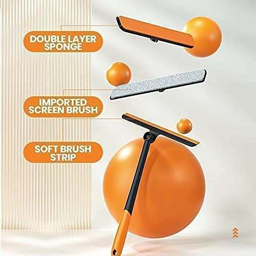 ISHNAA 3 in 1 Glass Cleaner wiper cum mop for Office, house, Car Window, Mirror, Glass, Floor and many more uses 6