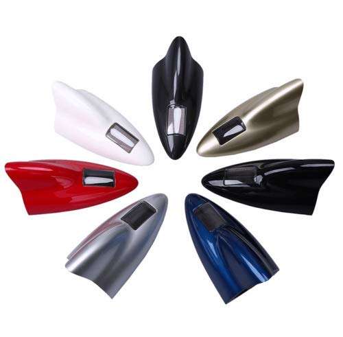 MACHSWON Shark Fin Signal Antenna, Shark Car Radio Car Antenna for AM/FM Car Roof Radio Gray 3