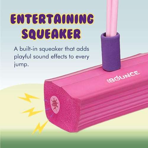 New Bounce Pogo Stick for Toddlers - Foam Jumper for Age 3,4,5,6,7,8 - Outdoor Jumping Toys - Birthday Gift for Toddler Girls and Boys 4