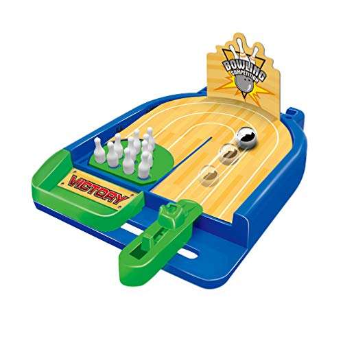 Toyvian Miniature Desktop Bowling Toy Finger Games Toys Fun Sports Toy 1