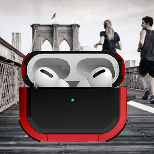 OLEBAND Airpods Pro Case,Vanguard Armor Military Grade Air Pod Pro Protective Cover and Accessories,Compatible with Apple Airpods 3 Charging case for Men Women and Girls 2