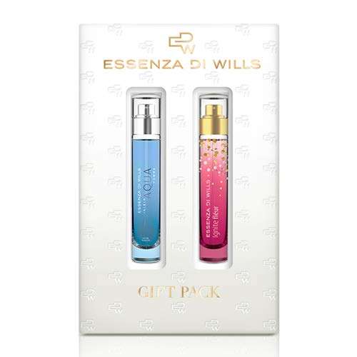 EDW Essenza Homme Aqua & Ignite Fleur EDT Perfume Gift Set for Men & Women, Couple Gifts, 16ml Dep Body Spray 1