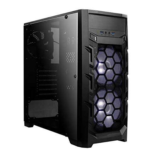 Adamant Custom 8-Core 16-Thread Gaming Desktop Computer PC System AMD Ryzen 7 5700G 3.8GHz w/Onboard Vega 8 X570 Series 16Gb DDR4 RAM 4TB HDD 1TB NVMe SSD 700W WiFi Bluetooth 1