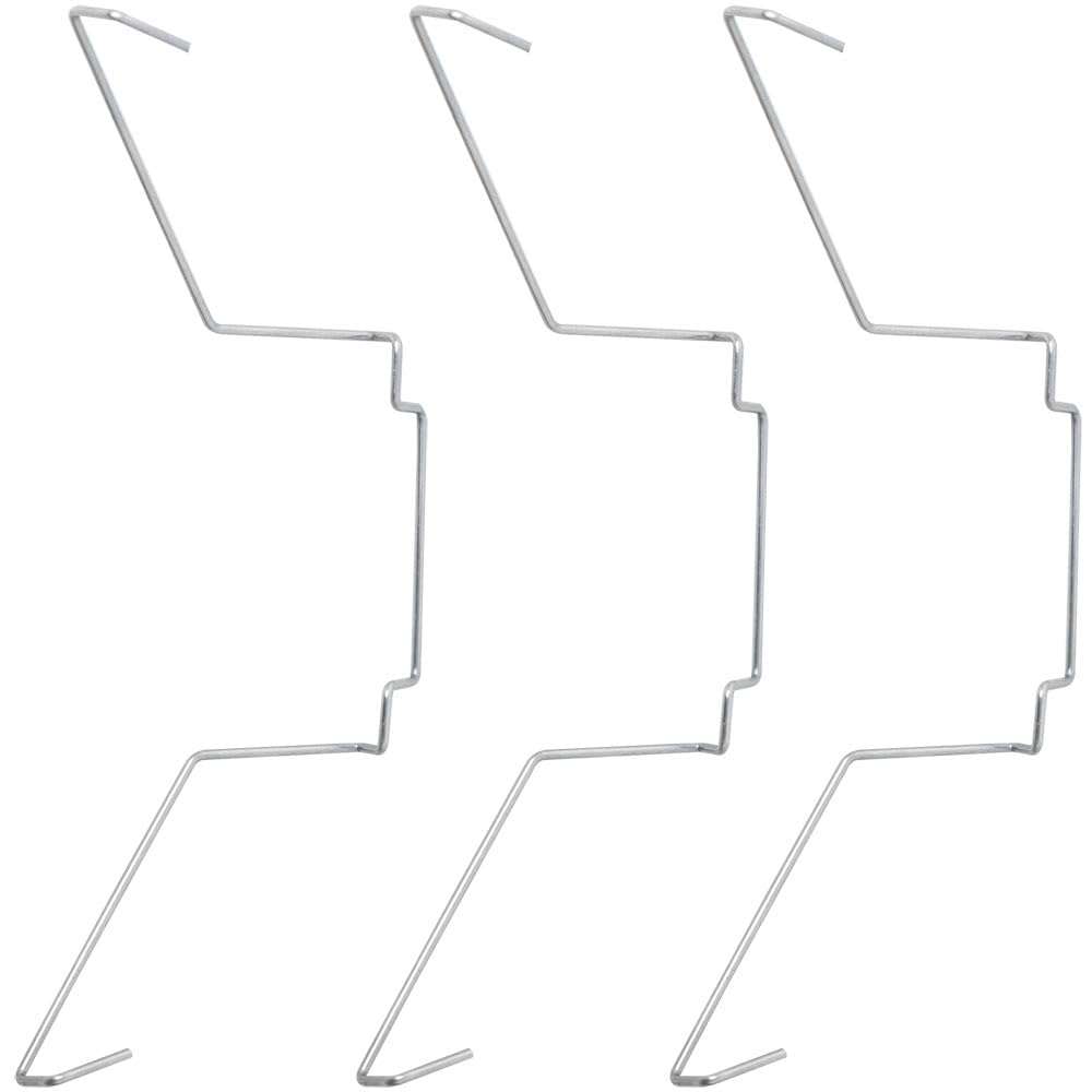 JJHXSM 4PCS Silver Stainless Steel CPU Cooler Fan Fixing Hook Computer Cooling Accessories 12cm/4.72inch Snap Fastener 6