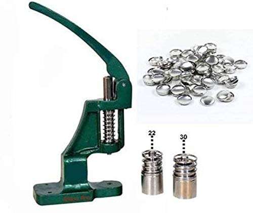 Mass Pro Manual Button Making Machine with 2 Steel Dies 1400 Shells 1