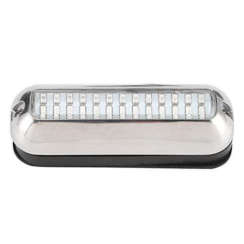 LED Transom Light, 39LEDs 5.2W Underwater Pontoon Transom Light IP68 Waterproof Boat Fishing Lamp(White) 4