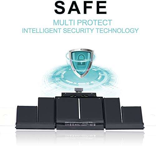 A1398 A1494 Laptop Battery for MacBook Pro 15-inch Retina (Late 2013 and mid 2014 Early 2015 Version) 11.26V 95WH Compatible with Retina ME293 ME294 MGXA2 MGXC2 MJLQ2 3